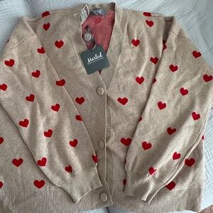 Valentine’s heart sweater XL